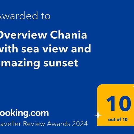 Overview Chania With Sea View And Amazing Sunset Exteriör bild