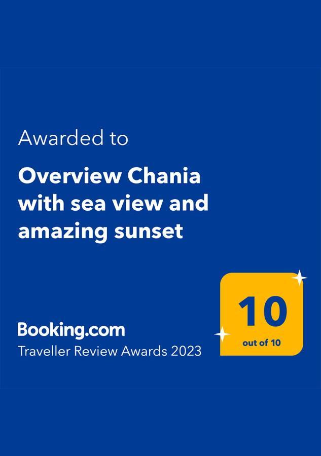 Overview Chania With Sea View And Amazing Sunset Exteriör bild